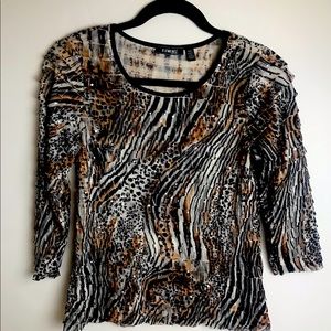Elementz Tiered Ruffled blouse with sequins